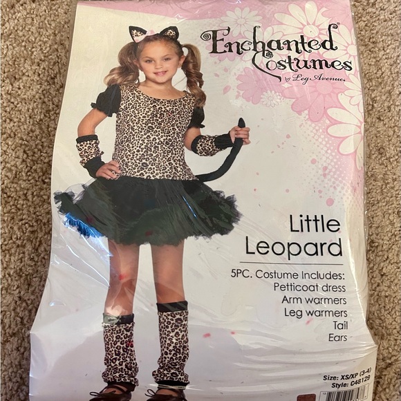 Girls Leopard Animal Print Halloween Costume size 3-4 XS - Picture 1 of 7